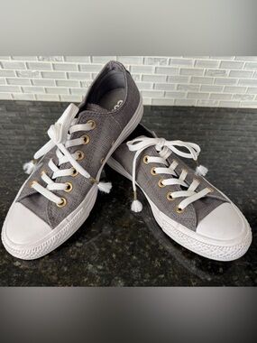 Converse All Stars Charcoal Gray Low-Top Canvas Women’s Shoes